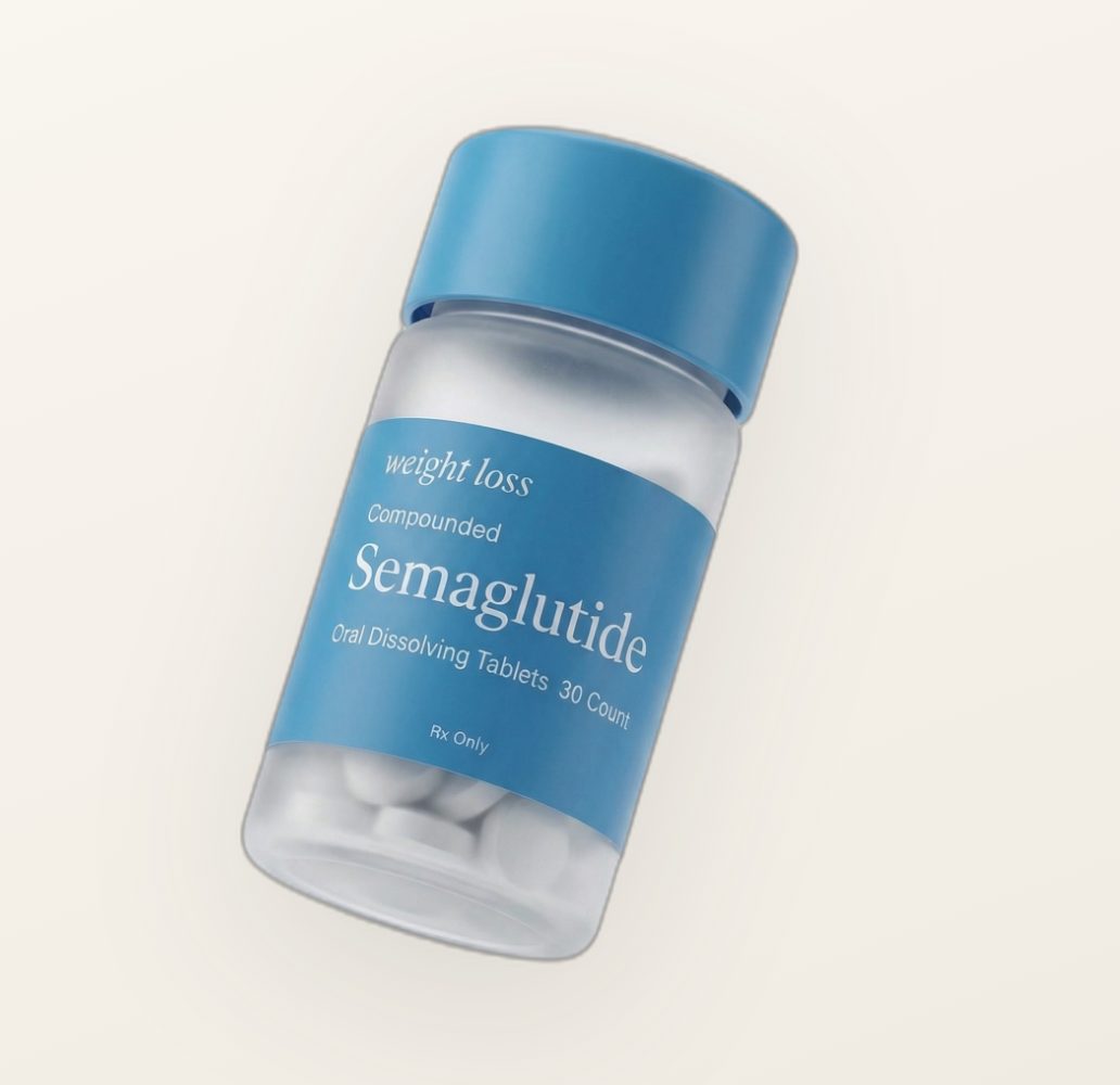 Compounded GLP-1 tablet bottle
